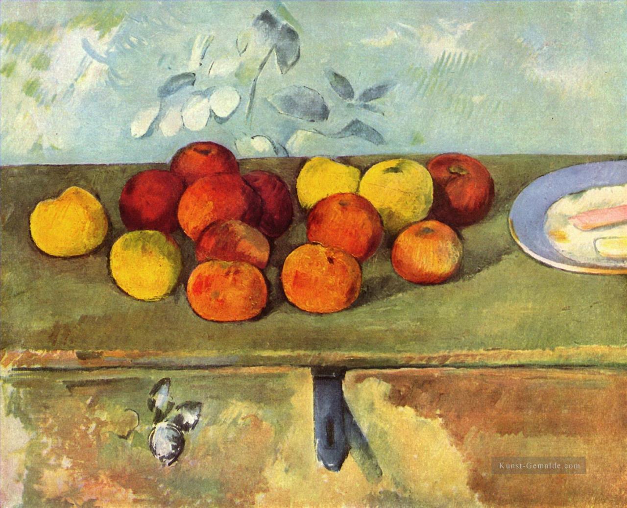 Äpfel und Kekse Paul Cezanne Ölgemälde